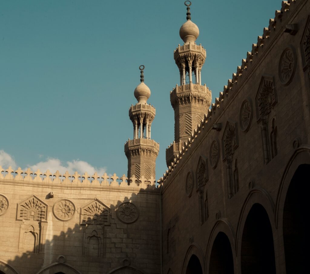 Islamic Cairo is home to historic mosques, palaces, and markets, including the Khan el-Khalili bazaar.