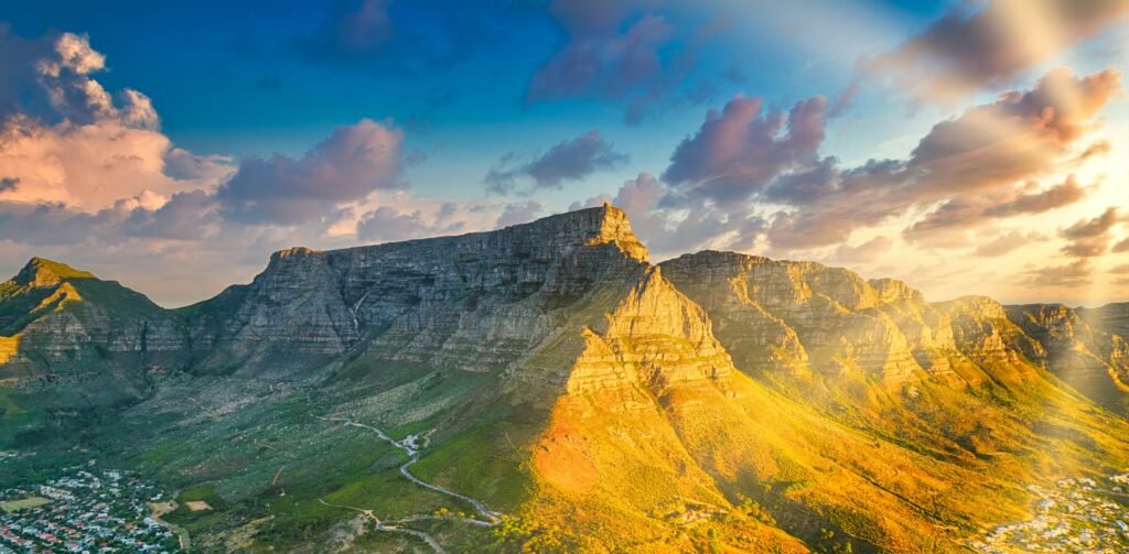 Table Mountain stands as an iconic symbol of Cape Town, South Africa